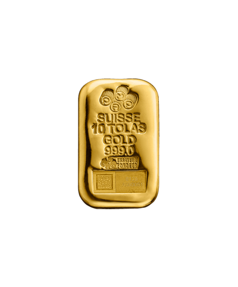 Gold Cast Bar – 10 Tolas