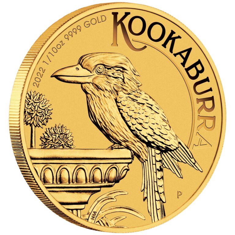 Australian Kookaburra 2022 1/10oz Gold Bullion Coin