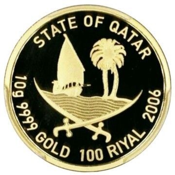 2006 100 Riyals (2006 Asian Games, Arabian Oryx)