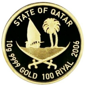 2006 100 Riyals (2006 Asian Games, Lanner Falcon)