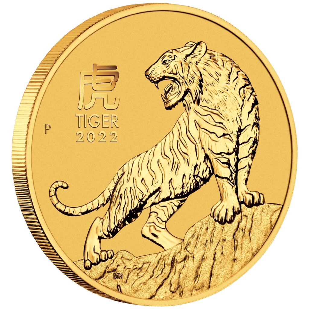 Australian Lunar Series III 2022 Year of the Tiger 10oz Gold Bullion Coin