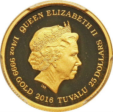 2016 25 Dollars – Elizabeth II (Pearl Harbor)