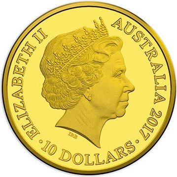 2017 10 Dollars – Elizabeth II (4th Portrait – Trans-Australian Railway – Gold Proof)