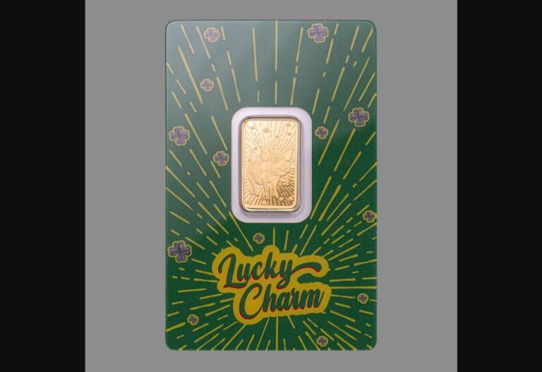 Lucky Pig 5g Pure Gold Bar