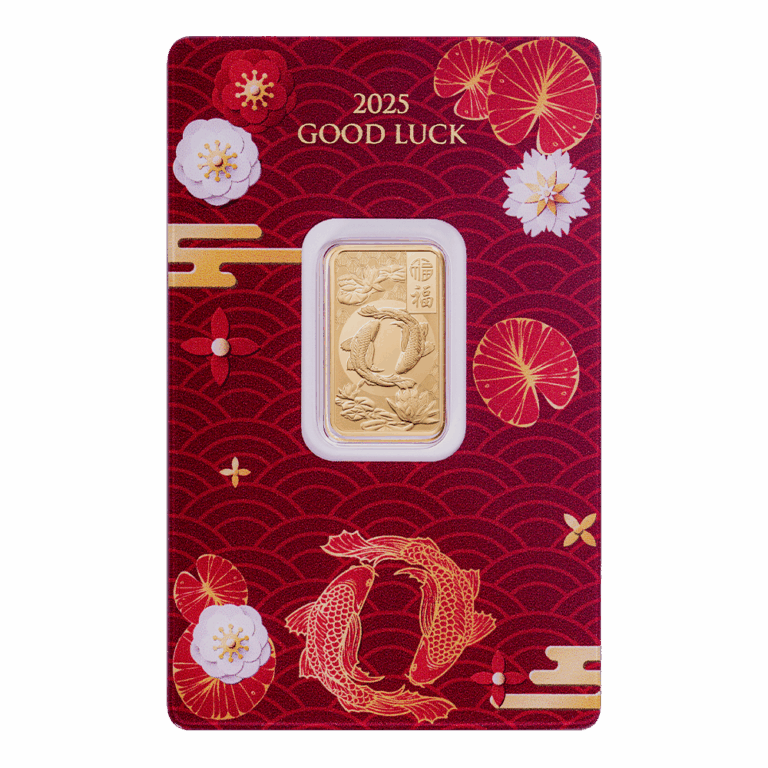 Good Luck – Koi Fish 5g Pure Gold Bar