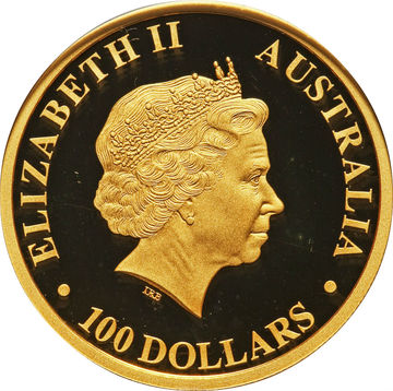 2011 100 Dollars – Elizabeth II (4th Portrait – The Australian Nugget – Gold Bullion Coin)