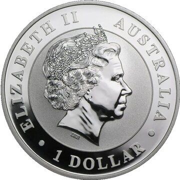 1 Dollar – Elizabeth II (4th Portrait – Australian Kookaburra)