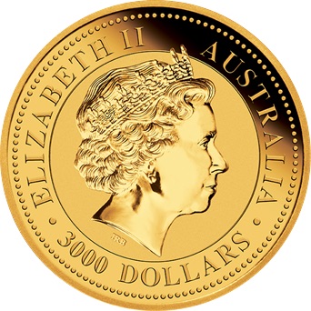 1999-2018 3000 Dollars – Elizabeth II (4th Portrait – Australian Kangaroo)