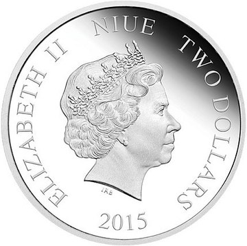 2015 2 Dollars – Elizabeth II (Dragon)