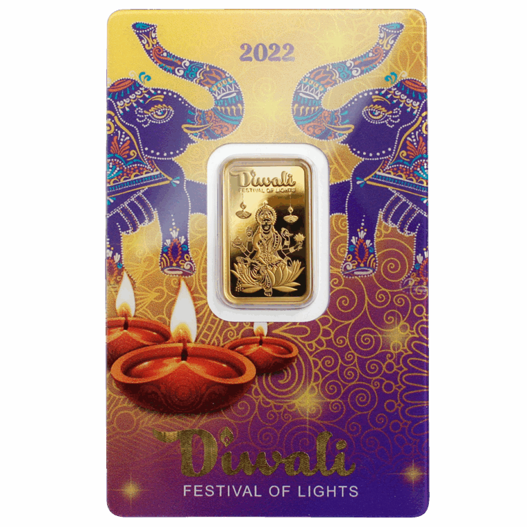 Diwali – Lakshmi 5g Pure Gold Bar