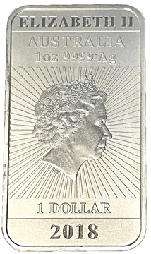1 Dollar – Elizabeth II (4th Portrait – Chinese Dragon Bullion Bar)