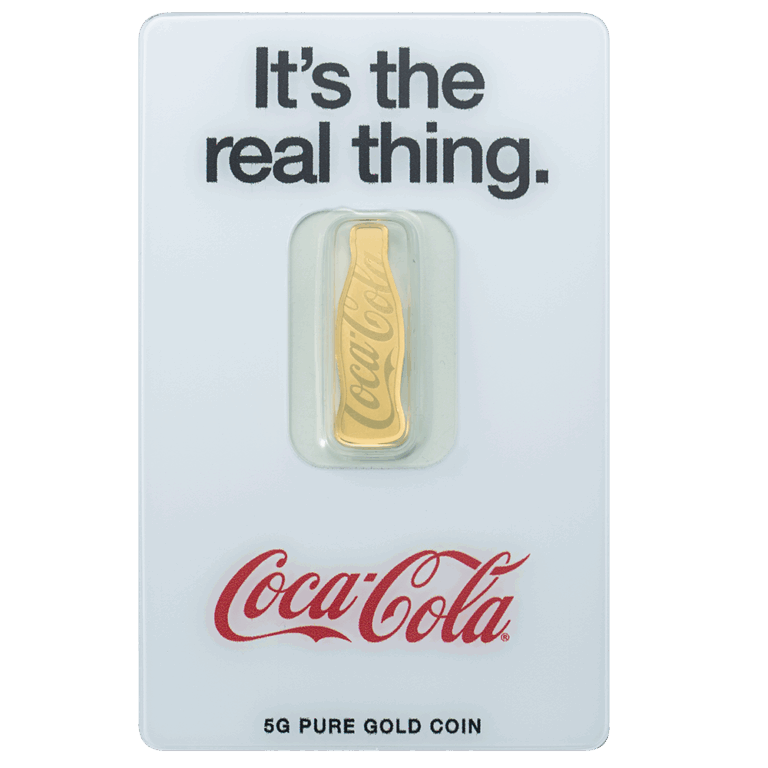 5g Pure Gold Bar Coca-Cola® 140 Years