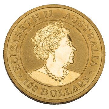 2019 100 Dollars – Elizabeth II (6th Portrait – Kangaroo – Gold Bullion Coin)