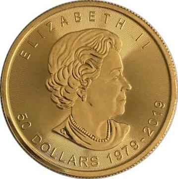 2019 50 Dollars – Elizabeth II (4th portrait; Anniversary GML Bullion Coinage)