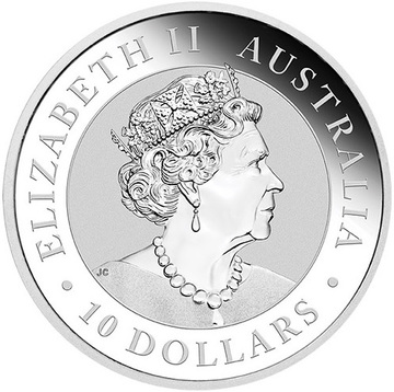 10 Dollars – Elizabeth II (6th Portrait – Australian Kookaburra – Silver Bullion Coin)