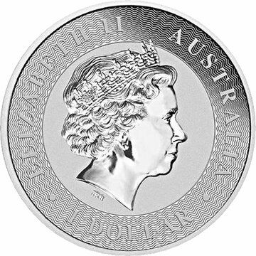1 Dollar – Elizabeth II (4th Portrait – Australian Kangaroo; Gilded Edition)