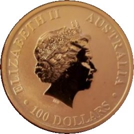 2018 100 Dollars – Elizabeth II (4th Portrait – Australian Kangaroo – Gold Bullion Coin)