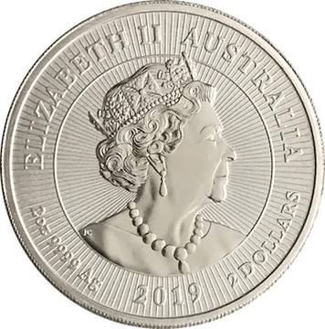 2 Dollars – Elizabeth II (6th Portrait – Crocodile with Hatchling – Silver; Piedfort)