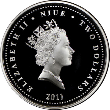 2011 2 Dollars – Elizabeth II (B-52 Stratofortress Bomber)