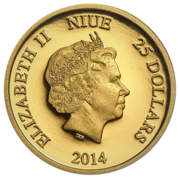 2014 25 Dollars – Elizabeth II (Steamboat Willie)