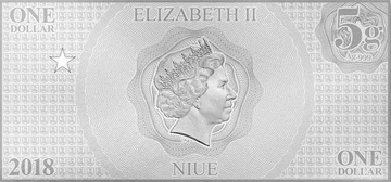 2018 1 Dollar – Elizabeth II (Wonder Woman)