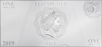 2019 1 Dollar – Elizabeth II (Star Trek Cats)
