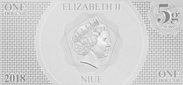 2018 1 Dollar – Elizabeth II (A New Hope: C-3PO and R2D2)