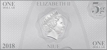 2018 1 Dollar – Elizabeth II (Captain Kirk)
