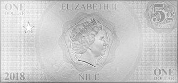 2018 1 Dollar – Elizabeth II (Cyborg)