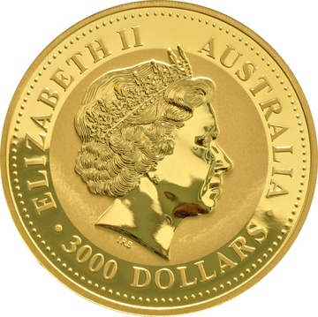 2003 3000 Dollars – Elizabeth II (4th Portrait – Year of the Goat – Gold Bullion Coin)