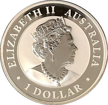 1 Dollar – Elizabeth II (6th Portrait – Australia Gilded Kangaroo)