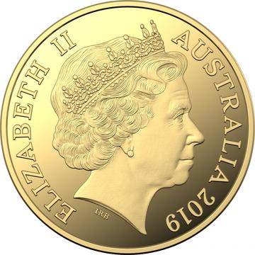 2019 100 Dollars – Elizabeth II (4th Portrait – Moon Landing – Gold Bullion Coin)