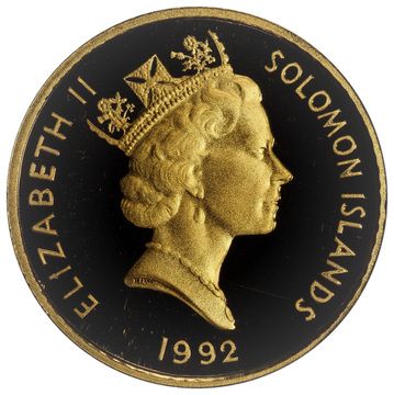 1992 10 Dollars – Elizabeth II (50th Anniversary of the Battle of Guadalcanal)