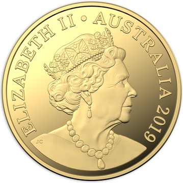 2019 25 Dollars – Elizabeth II (6th Portrait – Australian Coinage Portrait 1998-2019 – Gold Proof)