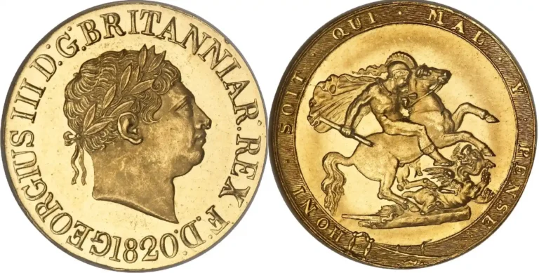 1820 George III Full Gold Sovereign Coin