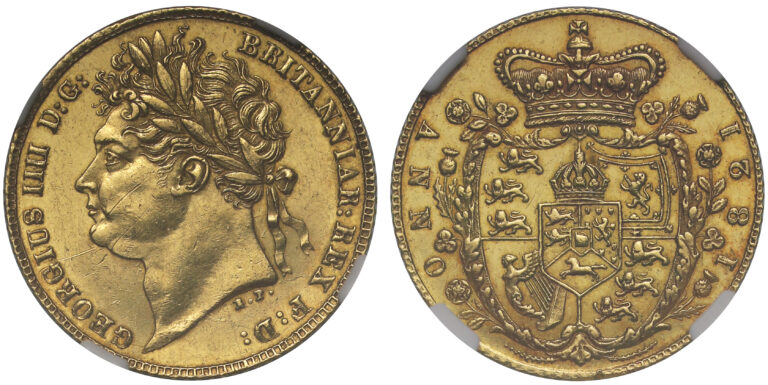 1821 George IV Half Gold Sovereign Coin