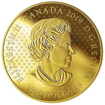 2019 2500 Dollars – Elizabeth II (Great Seal of the Province of Canada)