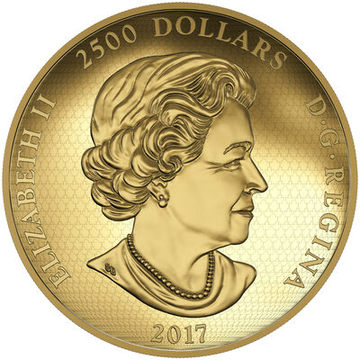 2017 2500 Dollars – Elizabeth II (Timber Wolf)