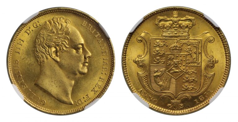 1831 William IV Full Gold Sovereign Coin