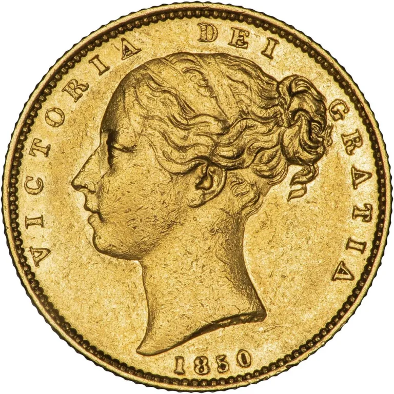 1850 Victoria Full Gold Sovereign Coin