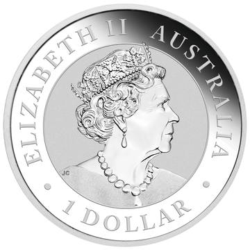1 Dollar – Elizabeth II (6th Portrait – Australian Kookaburra – Coloured)