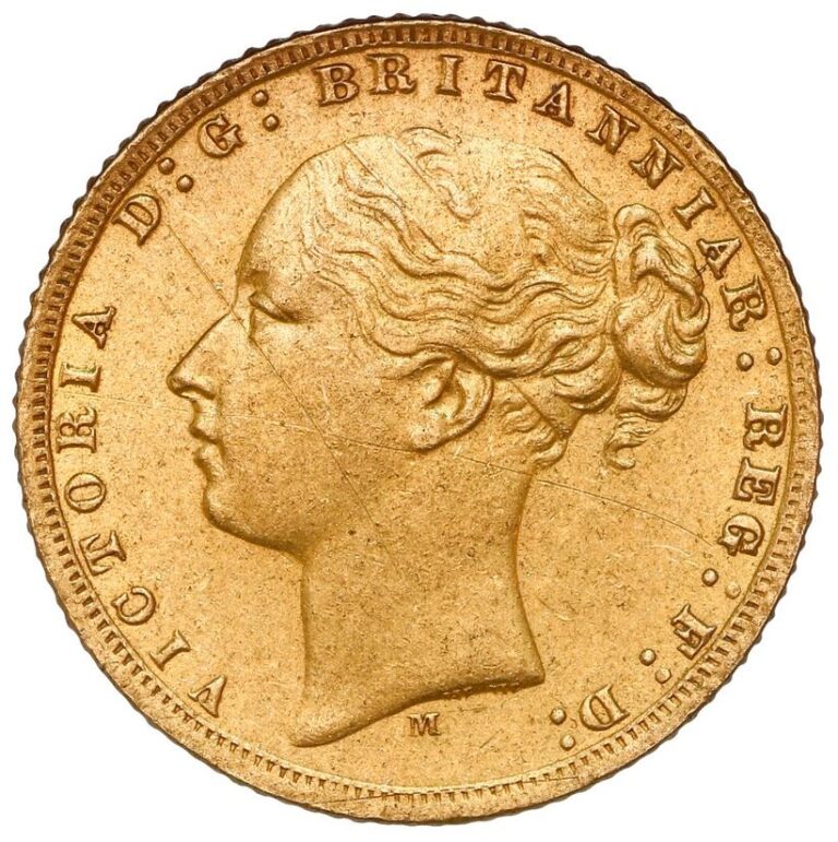 1872 Victoria Full Gold Sovereign Coin