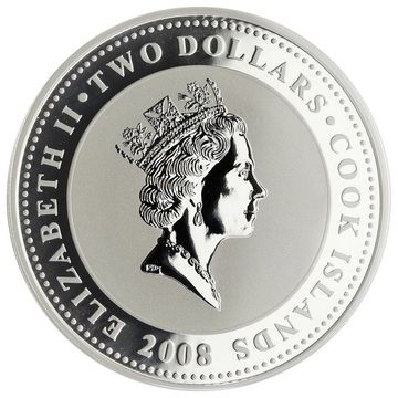 2008 2 Dollars – Elizabeth II (Swans)