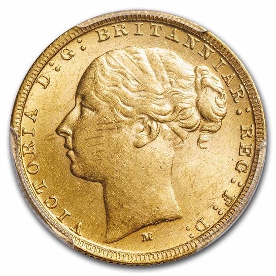 1880 Victoria Full Gold Sovereign Coin