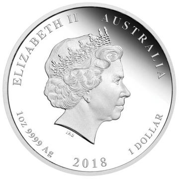 1 Dollar – Elizabeth II (4th Portrait – Royal Wedding 2018 – Silver Proof)
