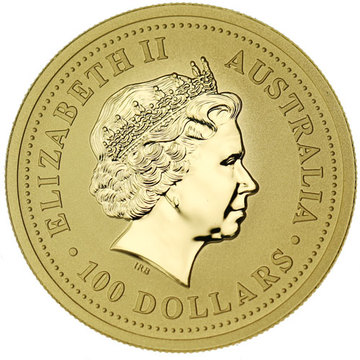 2003 100 Dollars – Elizabeth II (4th Portrait – Year of the Goat – Gold Bullion Coin)