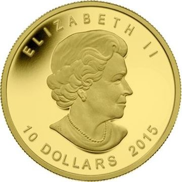 2015 10 Dollars – Elizabeth II (Polar Bear and Cub)