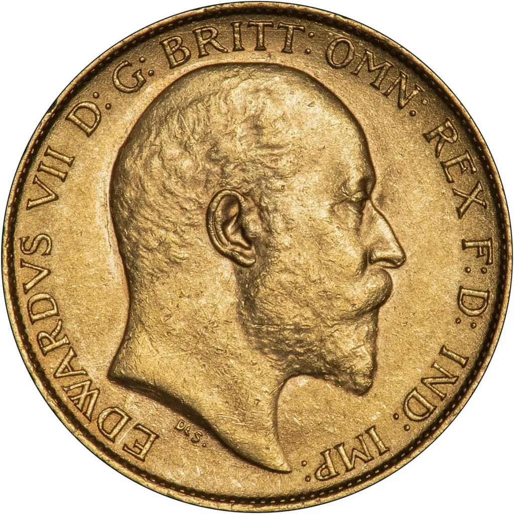 1904 Edward VII Half Gold Sovereign Coin