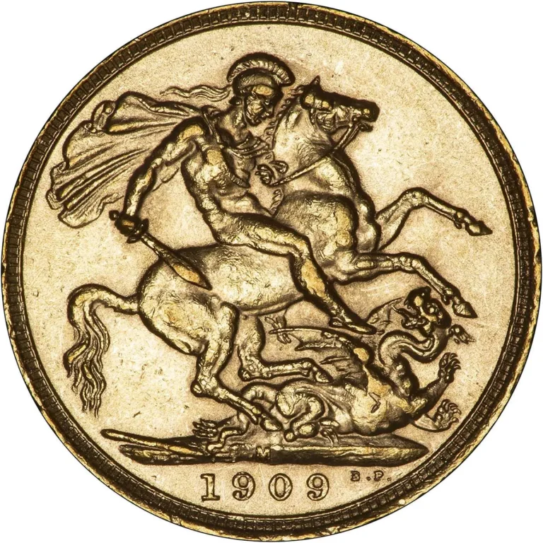 1909 Edward VII Full Gold Sovereign Coin