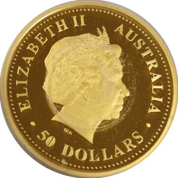 2006 50 Dollars – Elizabeth II (4th Portrait – Kookaburra – Gold Bullion Coin)